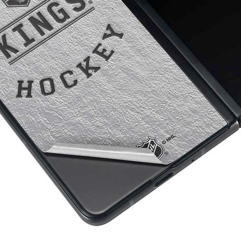 NHL Los Angeles Kings Black Text Galaxy Z Fold4 5G Skin